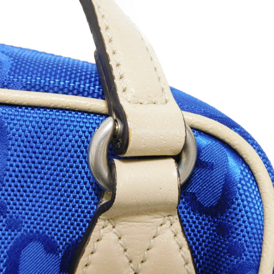 GUCCI Shoulder Bag 625850 GG nylon x calf leather (embossed) blue GG nylon Off the Grid Crossbody