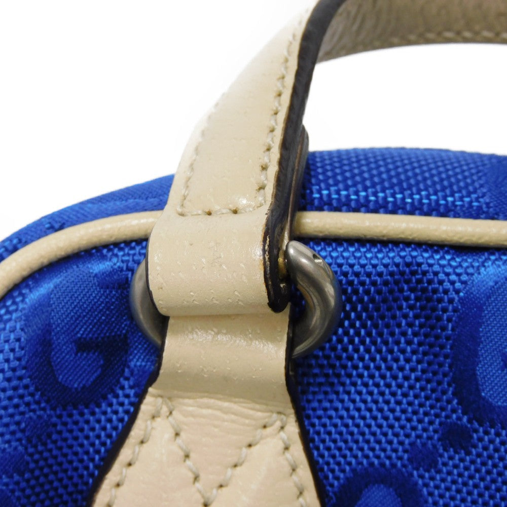 GUCCI Shoulder Bag 625850 GG nylon x calf leather (embossed) blue GG nylon Off the Grid Crossbody