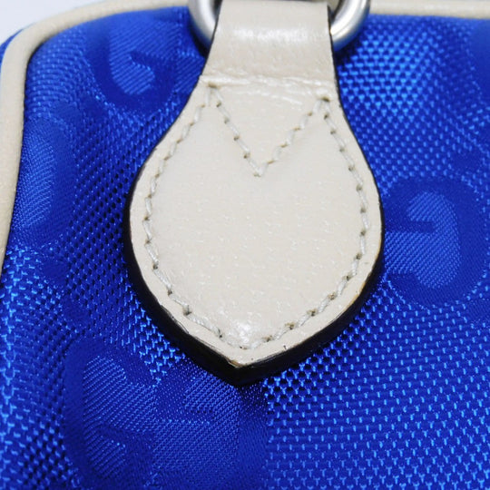 GUCCI Shoulder Bag 625850 GG nylon x calf leather (embossed) blue GG nylon Off the Grid Crossbody