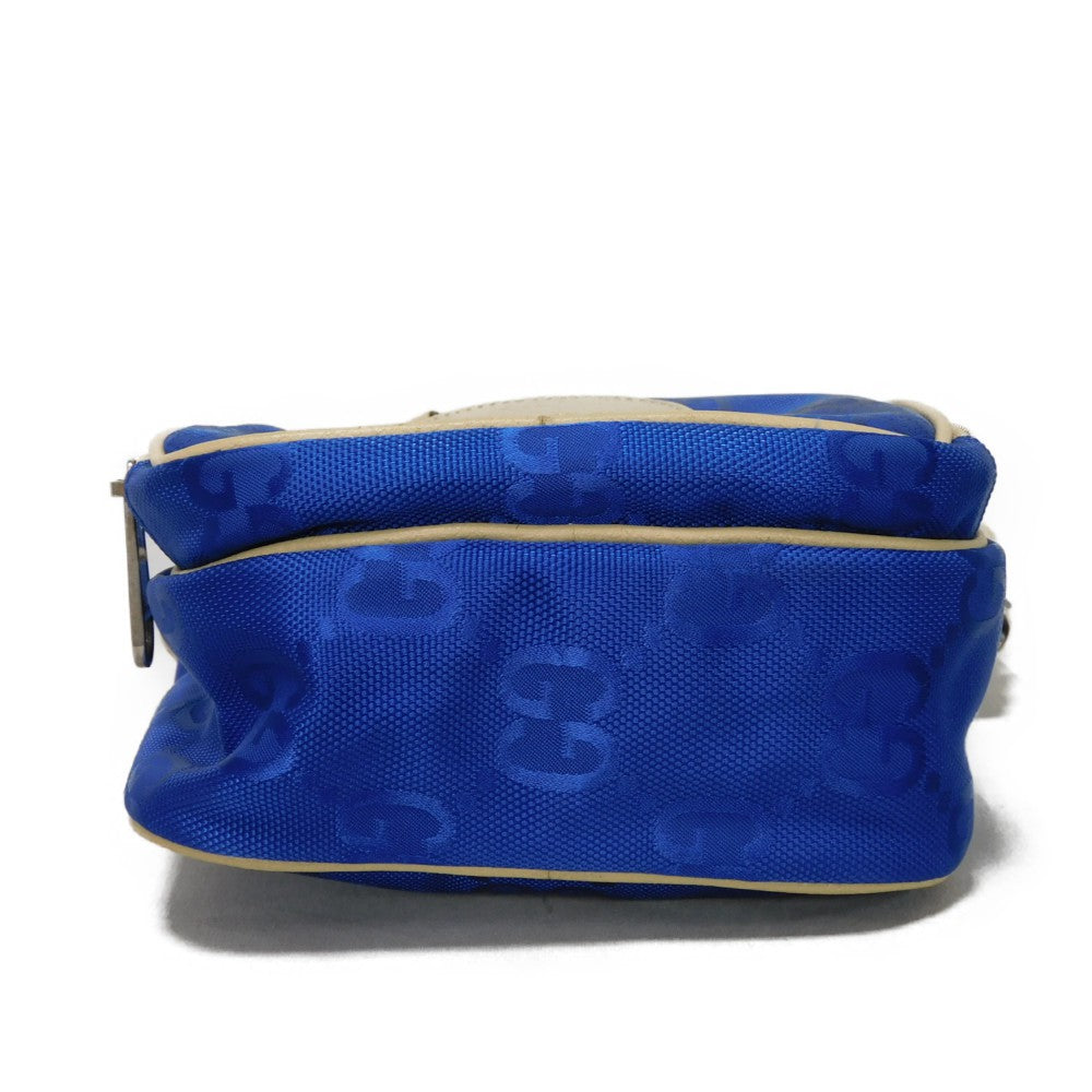 GUCCI Shoulder Bag 625850 GG nylon x calf leather (embossed) blue GG nylon Off the Grid Crossbody