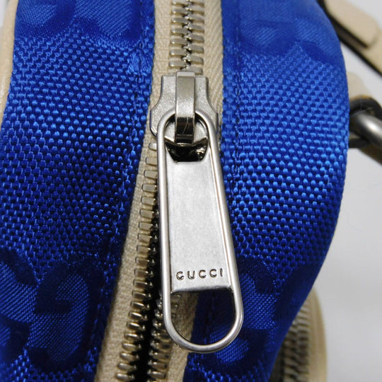 GUCCI Shoulder Bag 625850 GG nylon x calf leather (embossed) blue GG nylon Off the Grid Crossbody