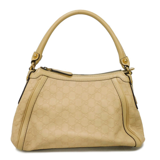 GUCCI Shoulder Bag 282298 Calf leather (embossed) beige GG Shima Scarlet One Belt