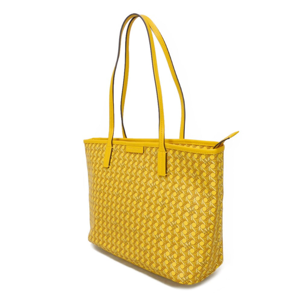 Tory Burch Tote Bag 147748 Coating canvas Sunset Glow Double T Small Basket Weave Tote