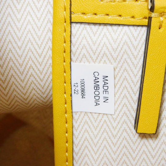 Tory Burch Tote Bag 147748 Coating canvas Sunset Glow Double T Small Basket Weave Tote