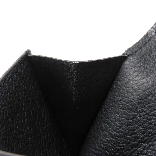 LOUIS VUITTON Tri-fold wallet M63921 Grain calf leather (embossed) Noir LV logo Portefeuille Rock Mini