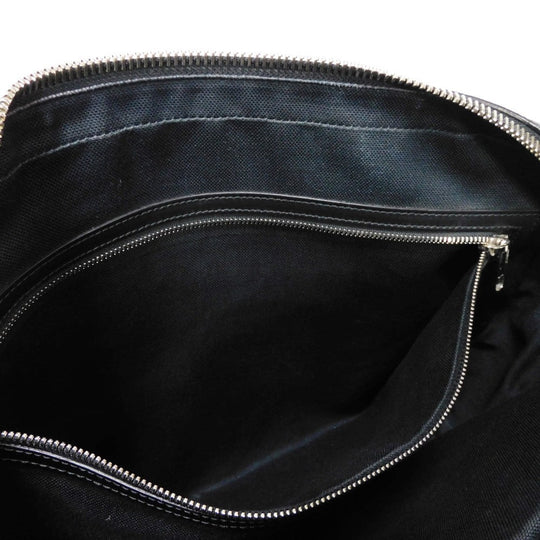 GUCCI Business bag 474135 GG Supreme canvas (polyurethane processing) x Calfskin leather black logo embossed leather patch GG Supreme Briefcase