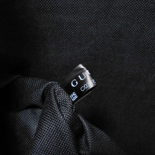 GUCCI Business bag 474135 GG Supreme canvas (polyurethane processing) x Calfskin leather black logo embossed leather patch GG Supreme Briefcase