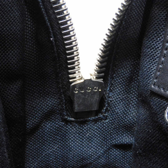 GUCCI Business bag 474135 GG Supreme canvas (polyurethane processing) x Calfskin leather black logo embossed leather patch GG Supreme Briefcase