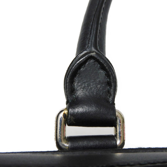 GUCCI Business bag 474135 GG Supreme canvas (polyurethane processing) x Calfskin leather black logo embossed leather patch GG Supreme Briefcase