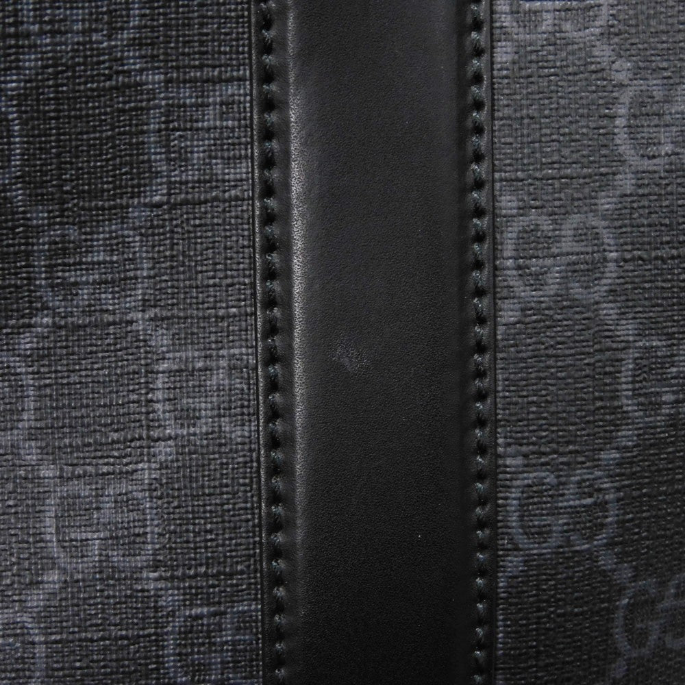 GUCCI Business bag 474135 GG Supreme canvas (polyurethane processing) x Calfskin leather black logo embossed leather patch GG Supreme Briefcase