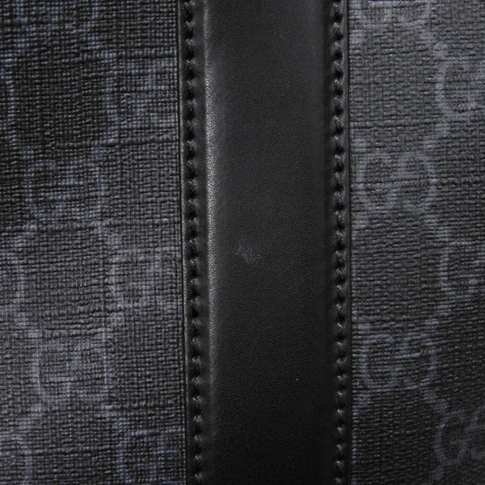 GUCCI Business bag 474135 GG Supreme canvas (polyurethane processing) x Calfskin leather black logo embossed leather patch GG Supreme Briefcase