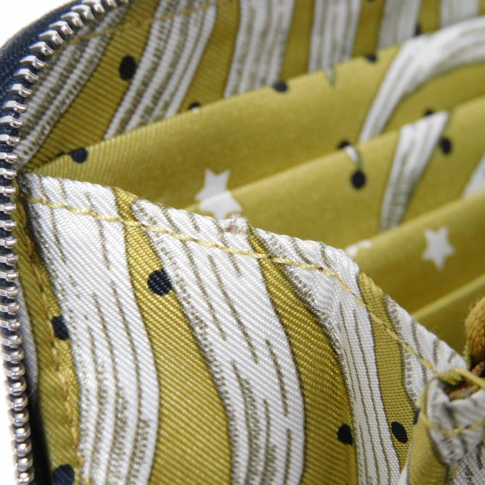 HERMES Long Wallet Purse Epsom , Barenia black King Tiger Fururi Azap Long Silk Inn