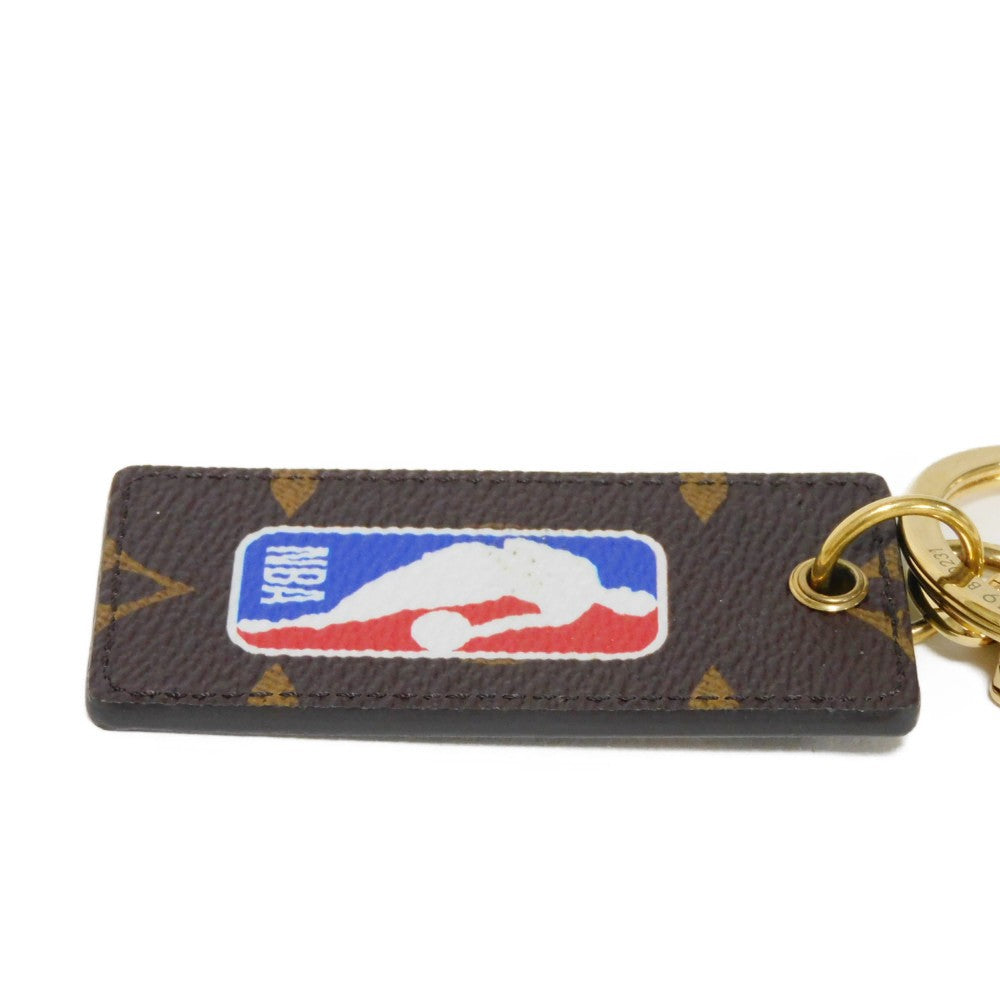 LOUIS VUITTON key ring MP3019 Monogram canvas Marron NBA Porto Cle Monogram Letters