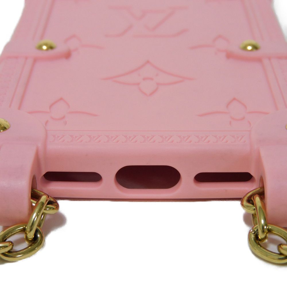 LOUIS VUITTON Other accessories M82082 TPU pink Monogram emboss Re-trunk iPhone 14 Pro