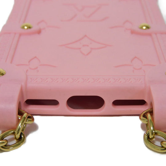 LOUIS VUITTON Other accessories M82082 TPU pink Monogram emboss Re-trunk iPhone 14 Pro