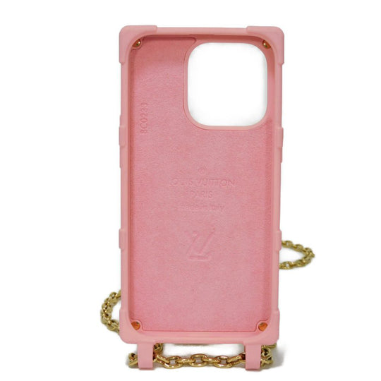 LOUIS VUITTON Other accessories M82082 TPU pink Monogram emboss Re-trunk iPhone 14 Pro
