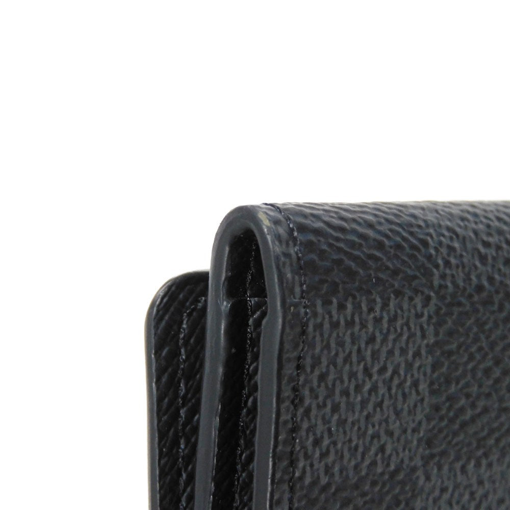 LOUIS VUITTON Card Case N63338 Damier Graffit canvas x grain leather black Damier Graphite Anneveld Cult de Visit