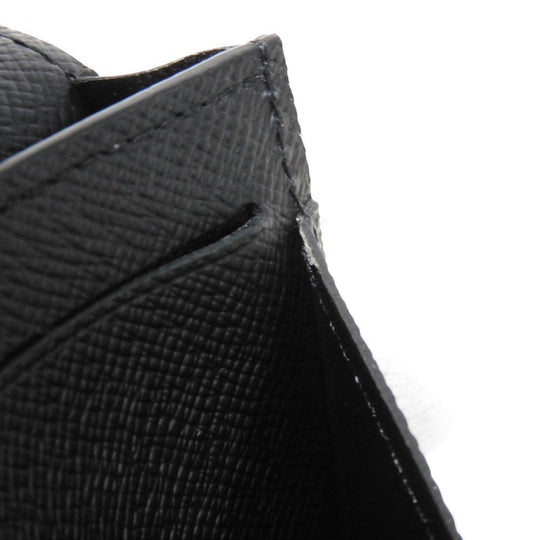 LOUIS VUITTON Card Case N63338 Damier Graffit canvas x grain leather black Damier Graphite Anneveld Cult de Visit