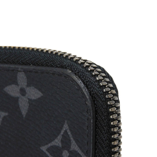 LOUIS VUITTON Coin case M63536 Monogram Eclipse canvas x grain leather black Monogram Eclipse Portemone Jules