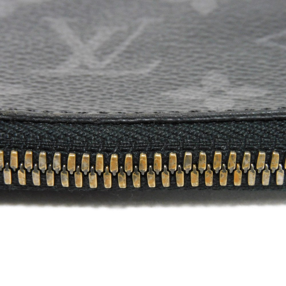 LOUIS VUITTON Coin case M63536 Monogram Eclipse canvas x grain leather black Monogram Eclipse Portemone Jules