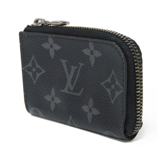 LOUIS VUITTON Coin case M63536 Monogram Eclipse canvas x grain leather black Monogram Eclipse Portemone Jules