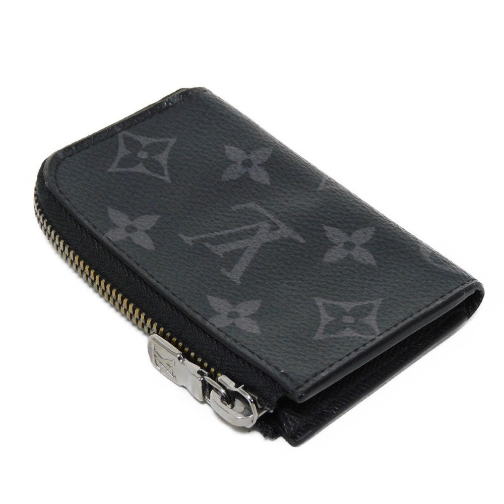 LOUIS VUITTON Coin case M63536 Monogram Eclipse canvas x grain leather black Monogram Eclipse Portemone Jules