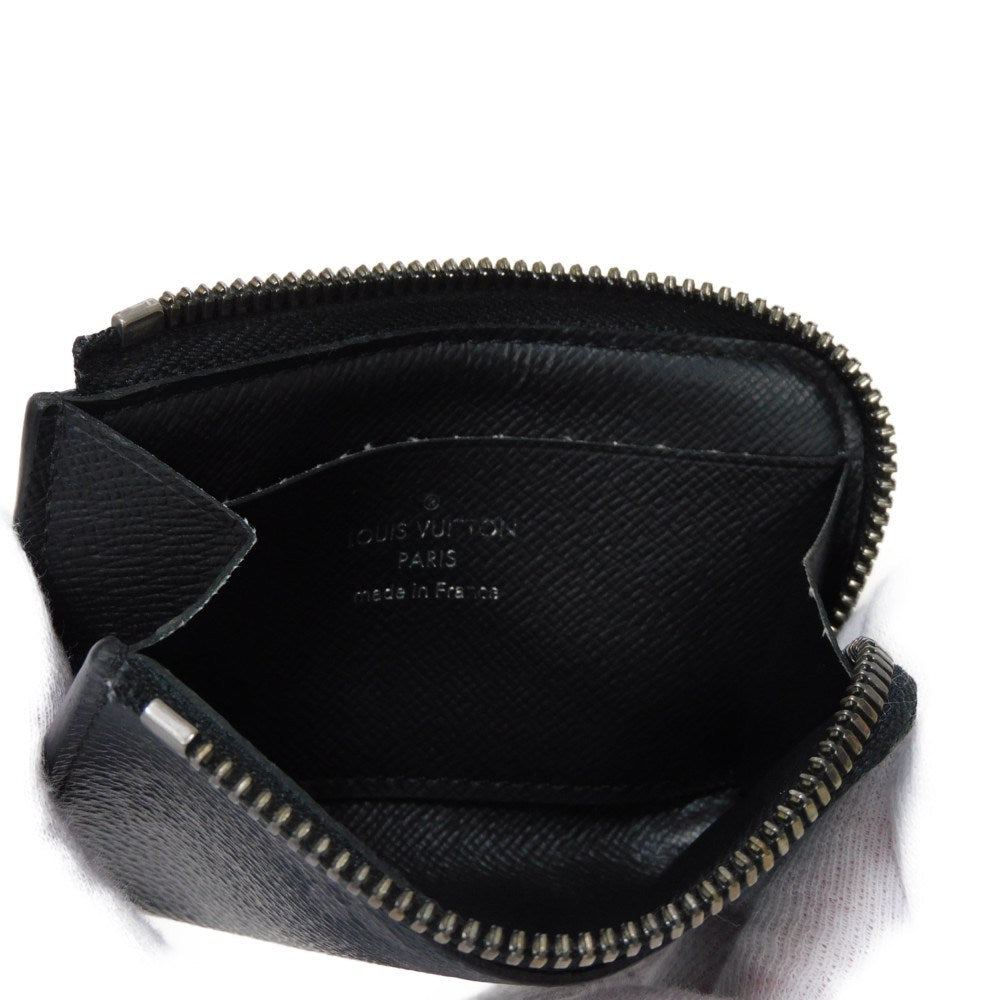 LOUIS VUITTON Coin case M63536 Monogram Eclipse canvas x grain leather black Monogram Eclipse Portemone Jules