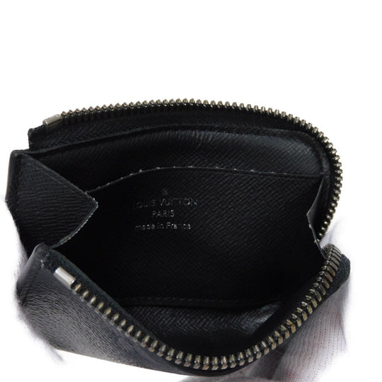 LOUIS VUITTON Coin case M63536 Monogram Eclipse canvas x grain leather black Monogram Eclipse Portemone Jules