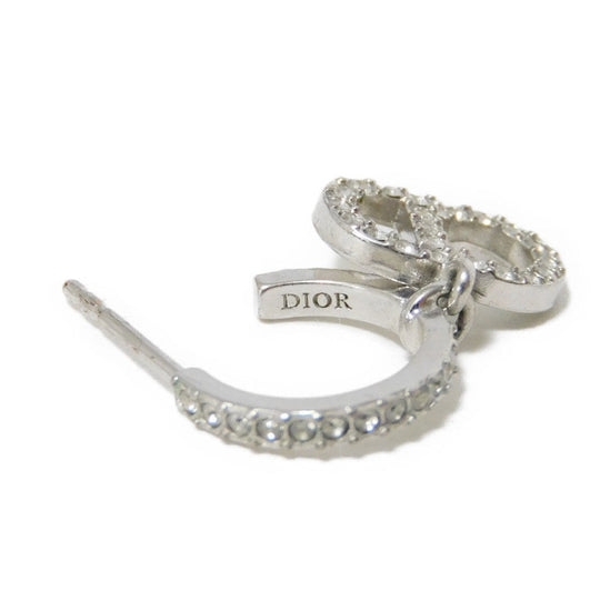 Dior Pierce E1740CDLCY_D13S Rhinestone x metal Silver CD logo Claire Dee Lune