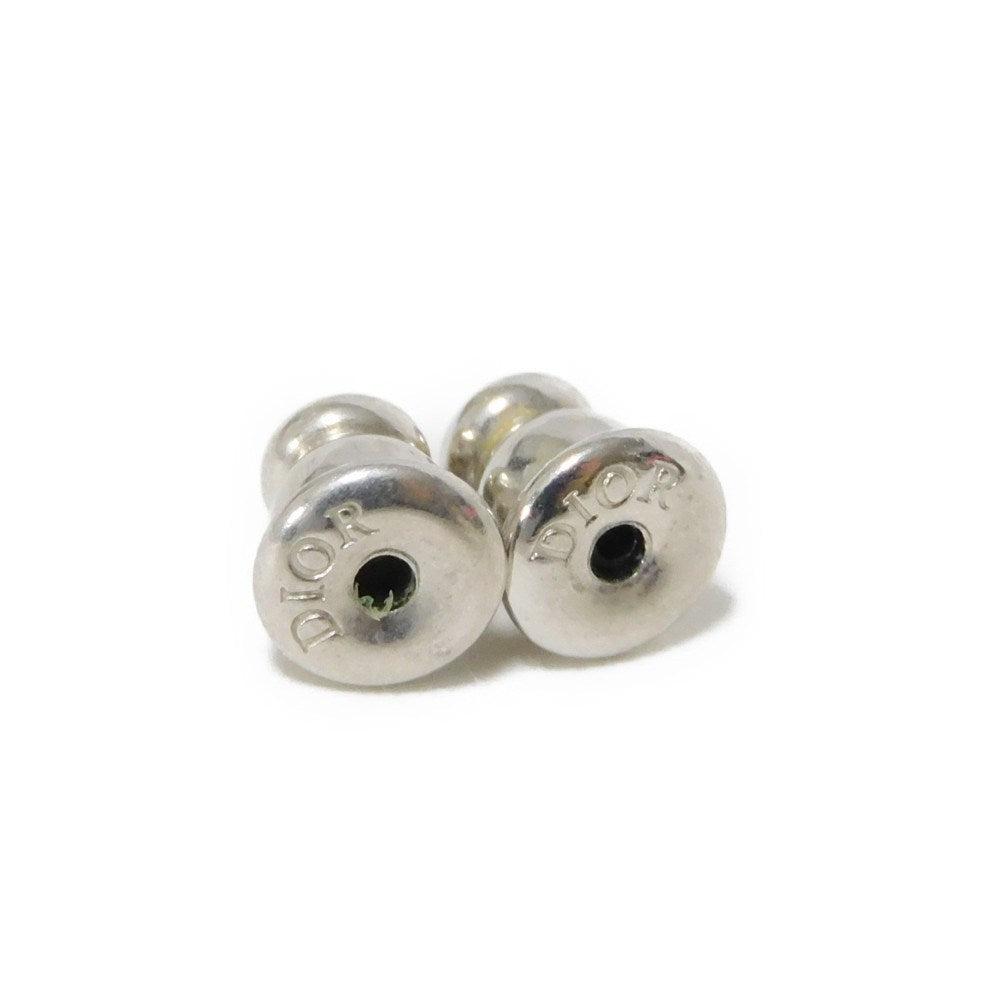Dior Pierce E1740CDLCY_D13S Rhinestone x metal Silver CD logo Claire Dee Lune