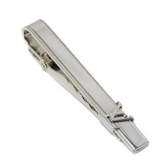 LOUIS VUITTON Tie pin M61981 metal Silver LV logo Pans Cravat LV Initials