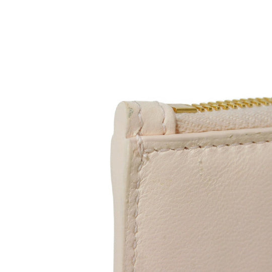 BOTTEGAVENETA Coin case 681010 VCQC4 6705 lambskin x calfskin pink Maxi INTRECCIATO Cassette Card Case
