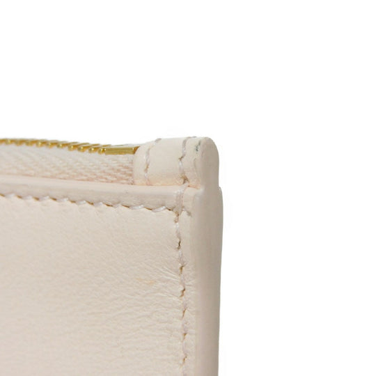 BOTTEGAVENETA Coin case 681010 VCQC4 6705 lambskin x calfskin pink Maxi INTRECCIATO Cassette Card Case