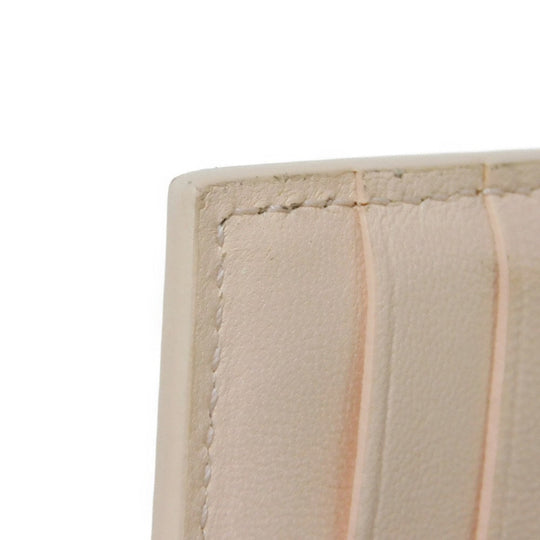 BOTTEGAVENETA Coin case 681010 VCQC4 6705 lambskin x calfskin pink Maxi INTRECCIATO Cassette Card Case