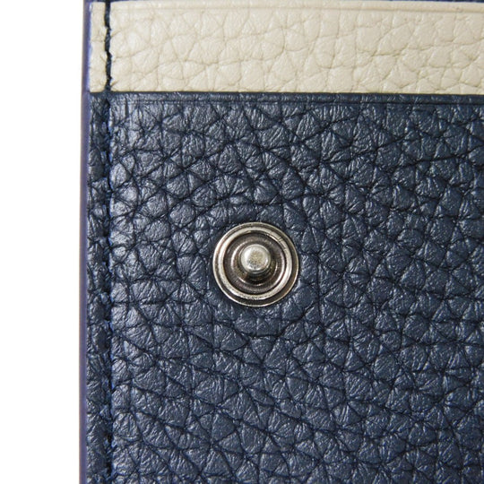 GUCCI Bifold Wallet 817021 AAEGG 4043 Oatmeal leather (embossed) Navy logo Coin Wallet Oatmeal Interior