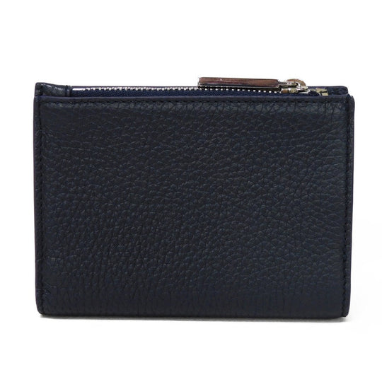 GUCCI Bifold Wallet 817021 AAEGG 4043 Oatmeal leather (embossed) Navy logo Coin Wallet Oatmeal Interior