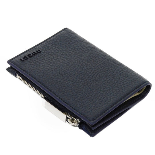 GUCCI Bifold Wallet 817021 AAEGG 4043 Oatmeal leather (embossed) Navy logo Coin Wallet Oatmeal Interior