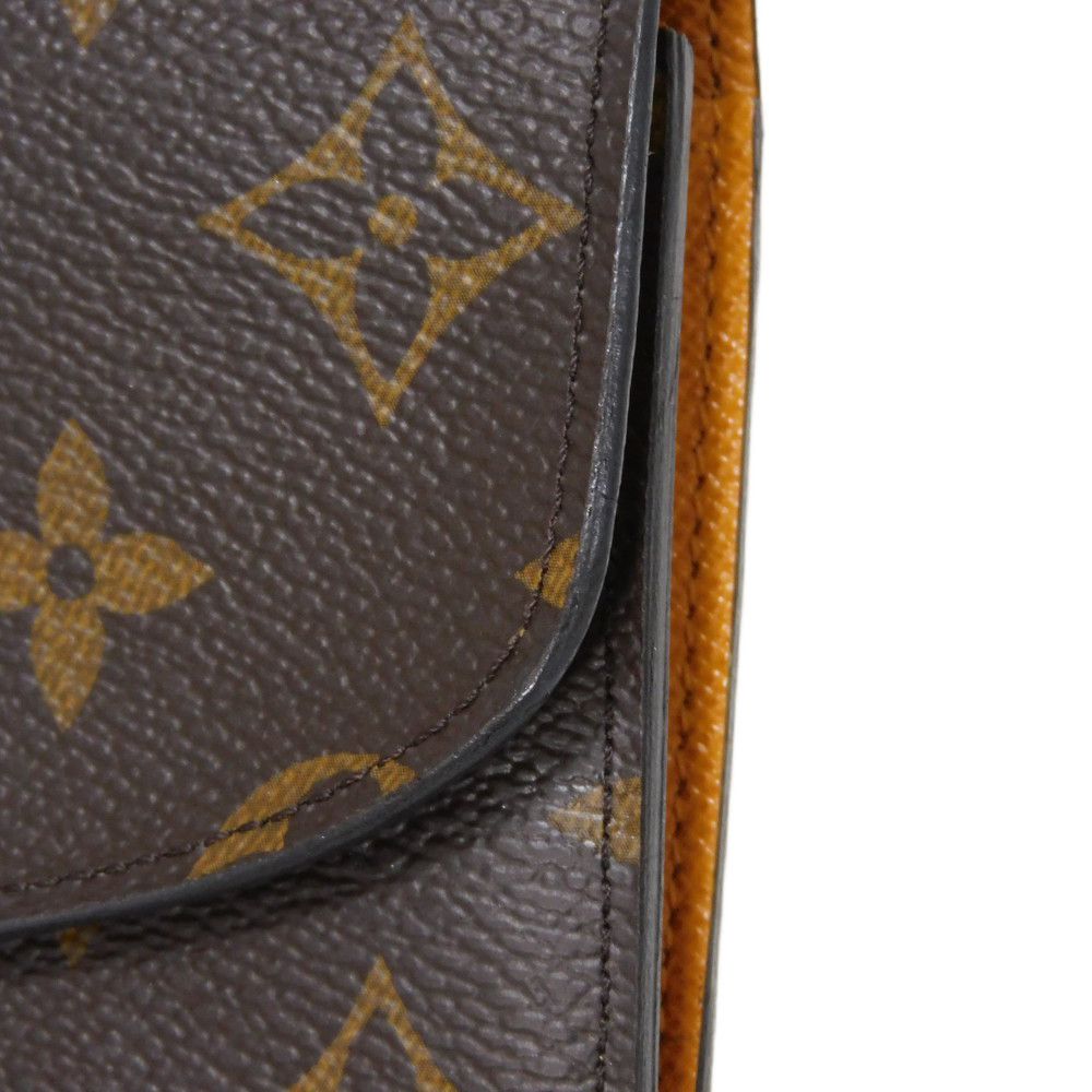 LOUIS VUITTON Long Wallet Purse M60698 Monogram canvas x grain leather Mimosa Monogram Portefeuille Emily