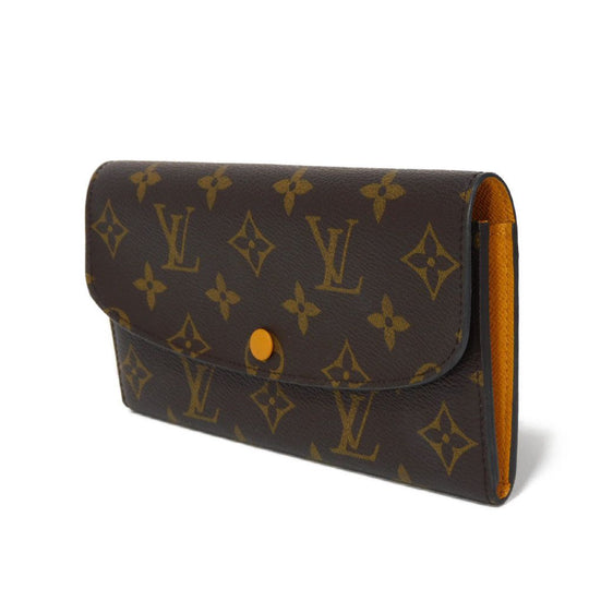 LOUIS VUITTON Long Wallet Purse M60698 Monogram canvas x grain leather Mimosa Monogram Portefeuille Emily