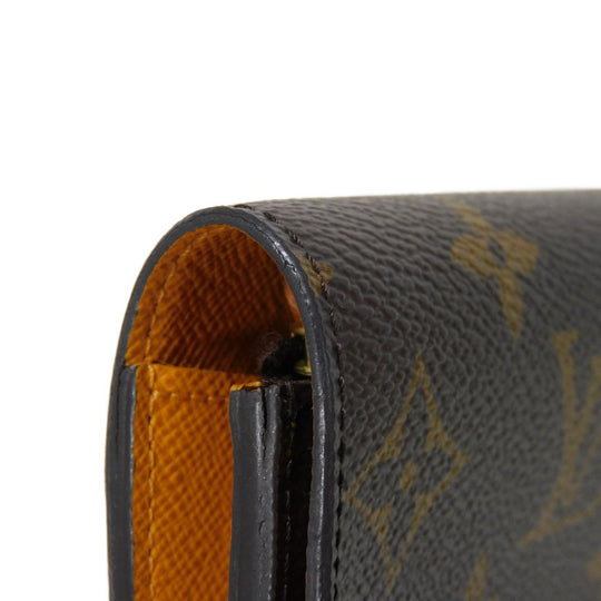 LOUIS VUITTON Long Wallet Purse M60698 Monogram canvas x grain leather Mimosa Monogram Portefeuille Emily