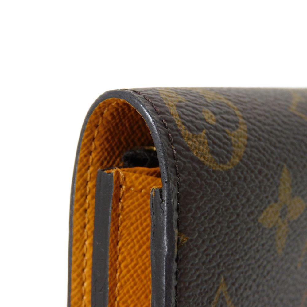 LOUIS VUITTON Long Wallet Purse M60698 Monogram canvas x grain leather Mimosa Monogram Portefeuille Emily
