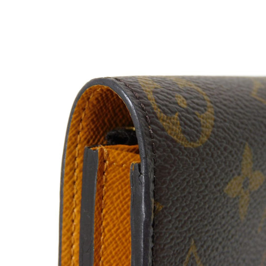 LOUIS VUITTON Long Wallet Purse M60698 Monogram canvas x grain leather Mimosa Monogram Portefeuille Emily