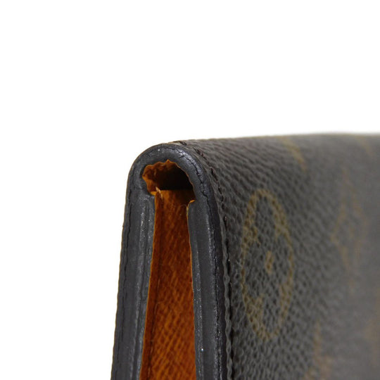 LOUIS VUITTON Long Wallet Purse M60698 Monogram canvas x grain leather Mimosa Monogram Portefeuille Emily