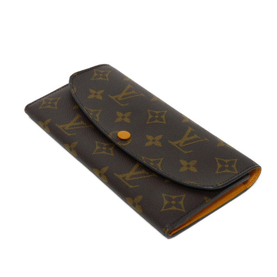 LOUIS VUITTON Long Wallet Purse M60698 Monogram canvas x grain leather Mimosa Monogram Portefeuille Emily
