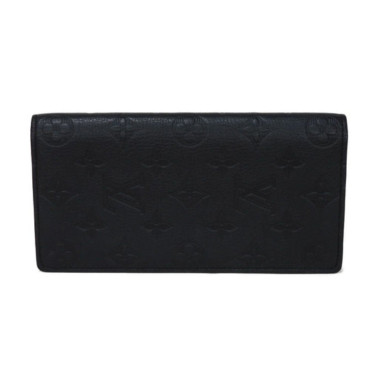 LOUIS VUITTON Long Wallet Purse M62900 Shadow leather (monogram embossing) Noir Monogram shadow Portefeuille Braza