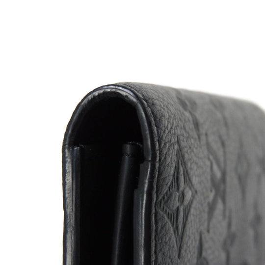 LOUIS VUITTON Long Wallet Purse M62900 Shadow leather (monogram embossing) Noir Monogram shadow Portefeuille Braza