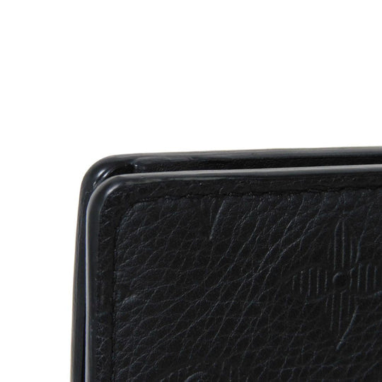 LOUIS VUITTON Long Wallet Purse M62900 Shadow leather (monogram embossing) Noir Monogram shadow Portefeuille Braza