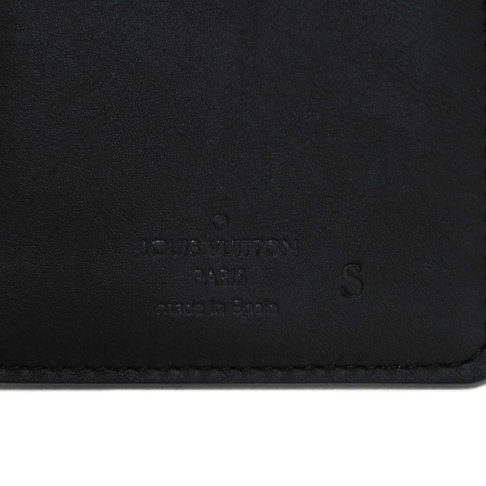 LOUIS VUITTON Long Wallet Purse M62900 Shadow leather (monogram embossing) Noir Monogram shadow Portefeuille Braza