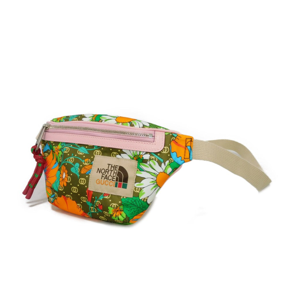 GUCCI Sling bag 650299 Nylon multicolor Interlocking G The North Face Waist Pouch