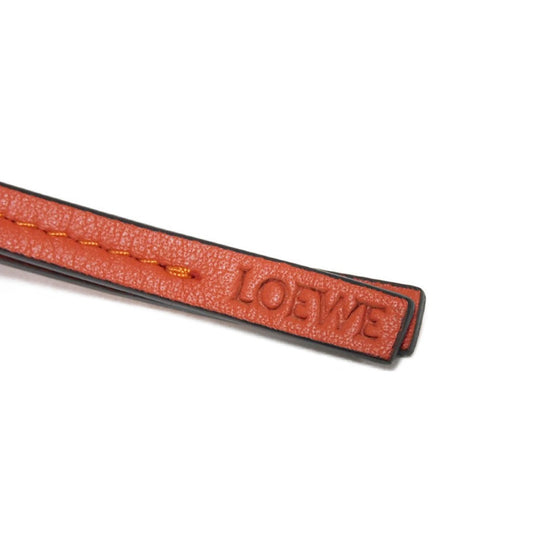 LOEWE K995Z06X01 Classic calf Orange Logo embossing Perfume Case